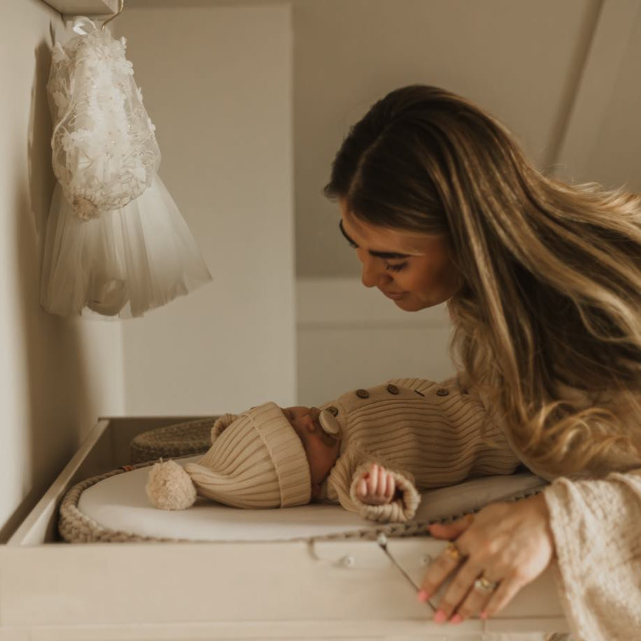 Mozesmatje Verschoningsmat | Handgehaakt | Kleur naar Keuze | Incl Matras en Molton