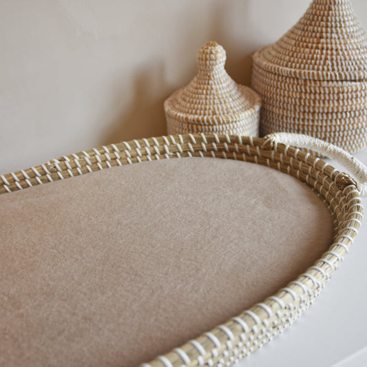 Matrashoes 35 x 75 | Donker Beige Fleece | Klein Wonder Handgemaakt