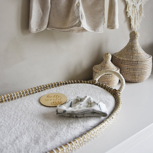 Matrashoes 35 x 75 | Teddy Wit | Klein Wonder Handgemaakt